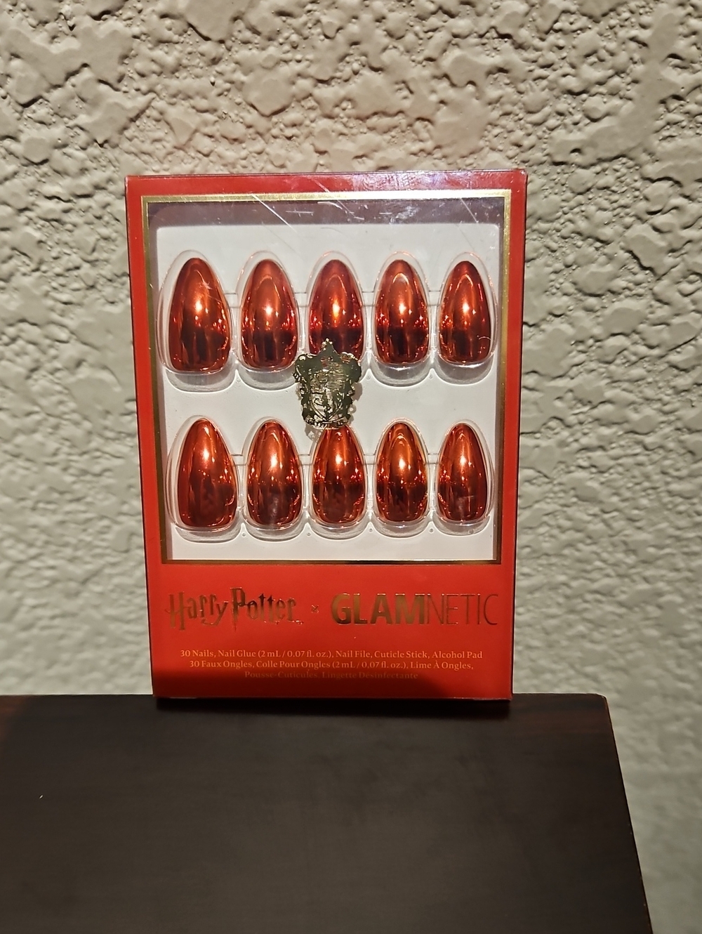 Harry Potter x Glamnetic Godric Gryffindor Red Nails